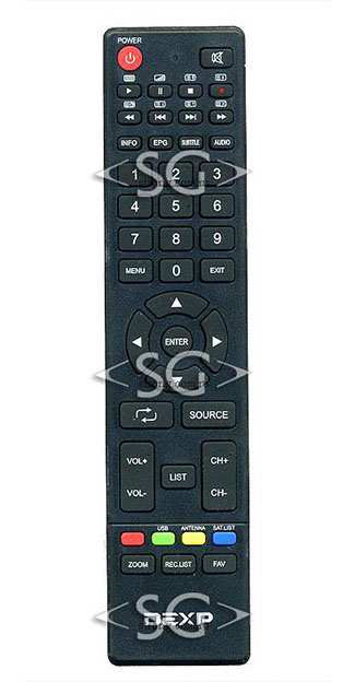 Пульт дистанционного управления для DEXP 24A7000, F24B7000C, 50A7100 /SUPRA STV-LC22T440FL/ Rolsen RL-24E1504T2C /orig./